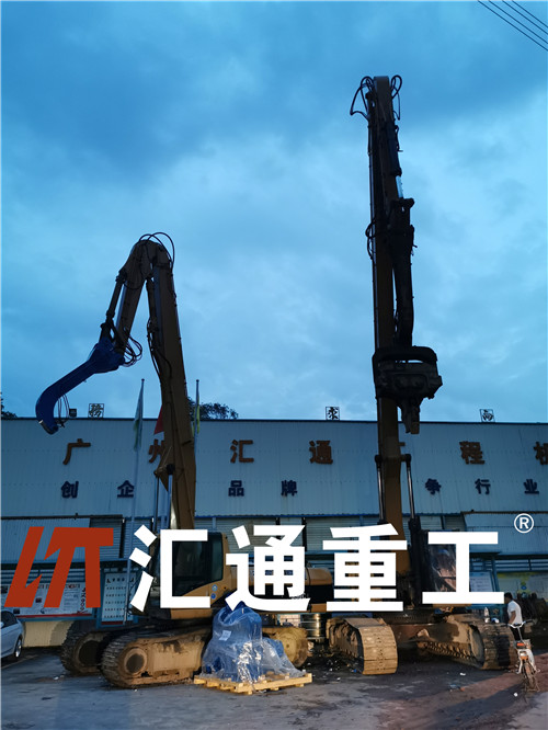 挖掘机打桩臂、打桩臂、打桩锤、挖掘机打桩臂厂家