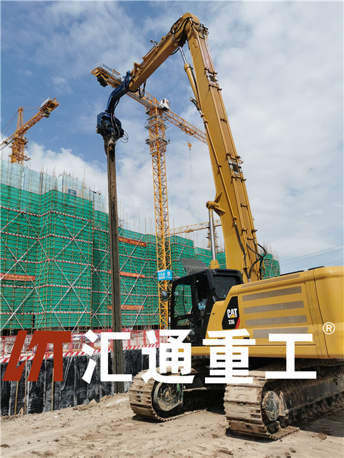 挖掘机打桩臂、打桩臂、打桩锤、挖掘机打桩臂厂家